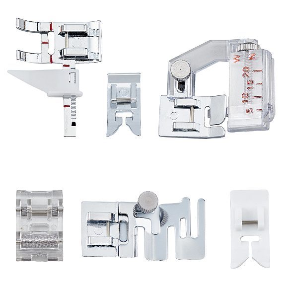 6шт 6 стили сплав бытовая швейная машина прижимная лапка, швейные изделия премиум-класса, аксессуары и принадлежности для точного шитья