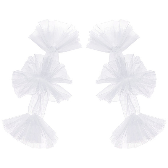 Свадебные сетчатые рукава, длинные сетчатые перчатки для свадебного платья