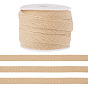 10M Polycotton Grosgrain Ribbon, Clothes Accessories, with Plastic Spools