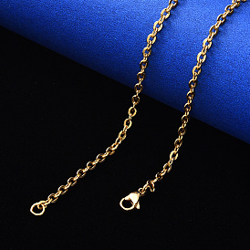 304 ожерелье из цепочки из нержавеющей стали, с застежкой омар коготь