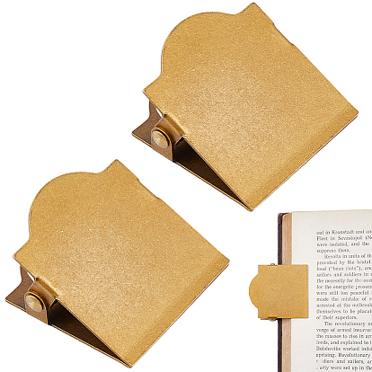 Square Brass Notes Letter Paper Clip, Office Supplies