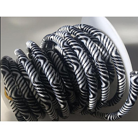 Round Nylon Thread, with PVC Tube Inside, Wave Pattern