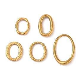 304 нержавеющей стали связывающий кольца, текстурированный овал