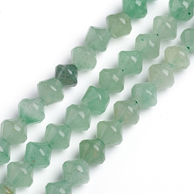 Naturelles aventurine verte brins de perles, Toupie