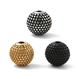 304 из нержавеющей стали бусы, круглые, ионное покрытие (ip)