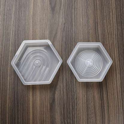 Moules en silicone hexagonaux bricolage, moules de résine, pour la résine UV, fabrication artisanale de résine époxy