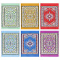 6шт. 6 цвета тканевый ковер мини-модель, аксессуары для кукольного домика с микро-ландшафтом, притворяясь опорными украшениями