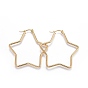 Серьги из 201 нержавеющей стали, с 304 штифта из нержавеющей стали, гипоаллергенные серьги, звезда
