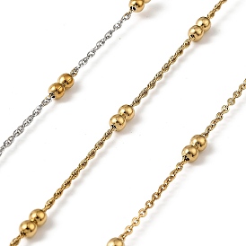 304 двойные тросовые цепи из нержавеющей стали, ионное покрытие (ip), пайки, с катушкой