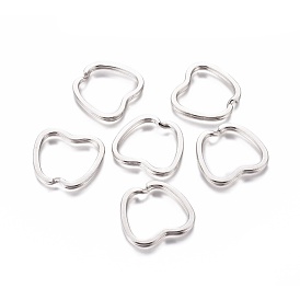 Iron Keychain Clasp Findings, Split Key Rings, Apple, 33x30x4mm