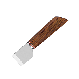 Нож из высокоуглеродистой стали, кожаный нож, нож для резки кромки ножа, с деревянной ручкой, для поделок из кожи