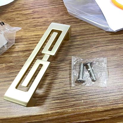 Zinc Alloy Bar Cabinet Door Knobs, Kitchen Drawer Pulls Cabinet Handles, with Iron Screws, for Dresser Drawers