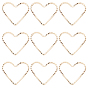 100 латунные соединительные кольца шт., , сердце