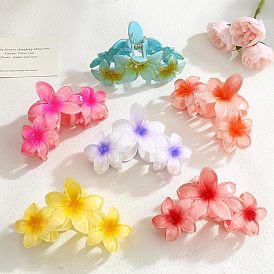 Flower Plastic Claw Hair Clips, Hair Accessories for Women & Girls