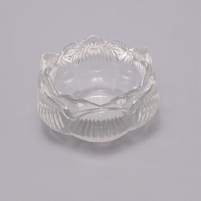 Glass Candle Holders, Lotus