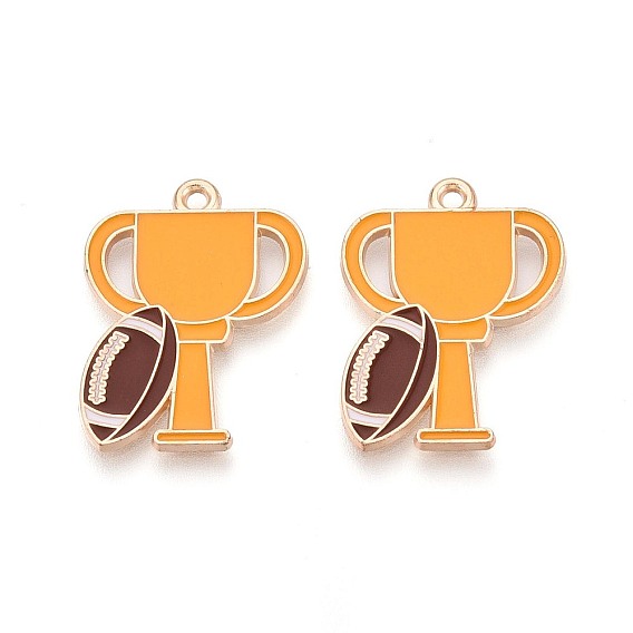 Подвески из эмали и сплава, регбийные и кубковые подвески, золотые