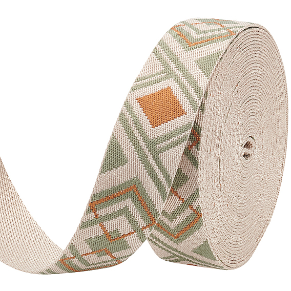 10 ярдов полипропиленовой ленты, жаккардовая геометрическая лента, плоский