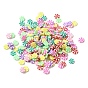 Handmade Polymer Clay Cabochons, Polymer Clay Slices for Nail Art & Phone Cases, Flat Round