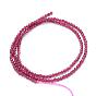 Natural Garnet Beads Strand, Faceted, Round