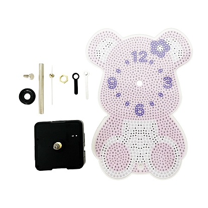 Animal DIY Diamond Painting Clock Kits for Starter, Mouse Dog Cat Diamond Art Kits for Home Office Wall Decoration