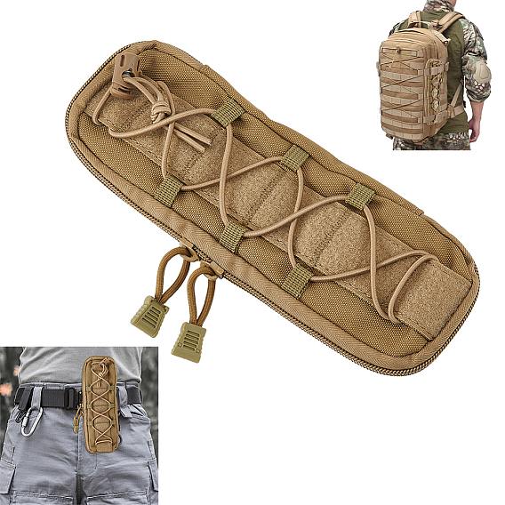 Outdoor Oxford Cloth Folding Knife Zipper Pouches, Tactical Knife Sheath Bags, Rectangle