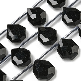 Природные обсидиана бисер нитей, Топ пробуренной, слеза, граненые