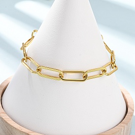 304 женские браслеты-цепочки со скрепками из нержавеющей стали