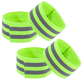 4шт. полиэстеровые светоотражающие браслеты, для мероприятий по обеспечению безопасности мероприятий