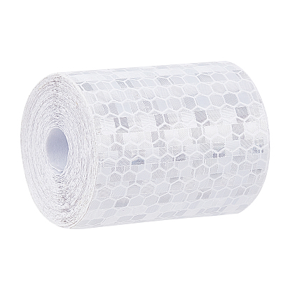 Gorgecraft 3 Rolls Safety Mark Reflective Tape Crystal Color Lattice Reflective Film, Car Styling Self Adhesive Warning Tape