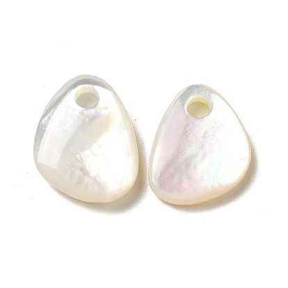 Natural White Shell Teardrop Charms
