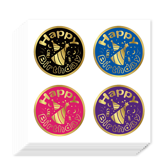 Самоклеящиеся бумажные декоративные наклейки, для партии, декоративные подарки запечатывание