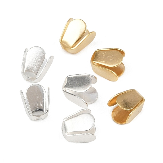 Шапочки и конусы для бусин, латунные, без кадмия и без свинца