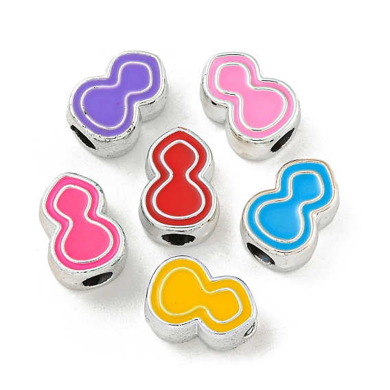 Ccb пластиковые европейские бусины, бусины с большим отверстием, с эмалью, Горлянка