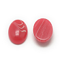 Synthetic Rhodochrosite Cabochons, Dyed, Oval