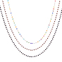Handmade Brass Glass Beaded Chains, for DIY Chain Necklaces Making Kits