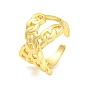 Rack Plating Brass Criss Cross Open Cuff Rings, Long-Lasting Plated, Lead Free & Cadmium Free