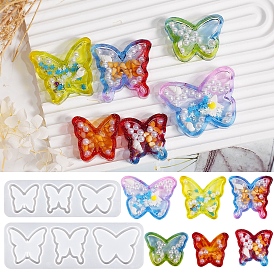 Butterfly Quicksand DIY Food Grade Silicone Molds, Shaker Molds, Resin Casting Molds, for UV Resin, Epoxy Resin Craft Making