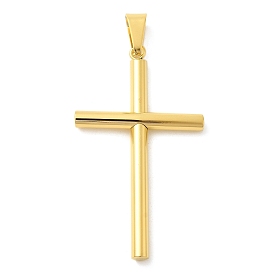 Ионное покрытие (ip) 304 большие подвески из нержавеющей стали, крест очарование