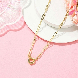 4 Латунные цепочки-скрепки толщиной 1 мм с пружинными застежками для женщин