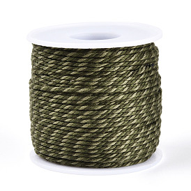 50м плетеный полиэфирный шнур, с пластиком для животных, для изготовления ювелирных изделий, круглые