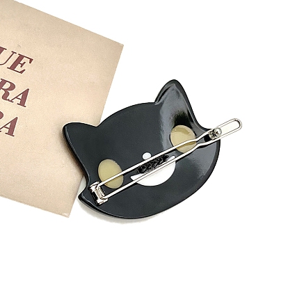 Ацетат целлюлозы с железными заколками для волос, форма кошки