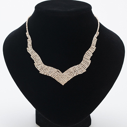 Sparkling Diamond Collarbone Necklace for Bride - Wedding Jewelry Accessory N32