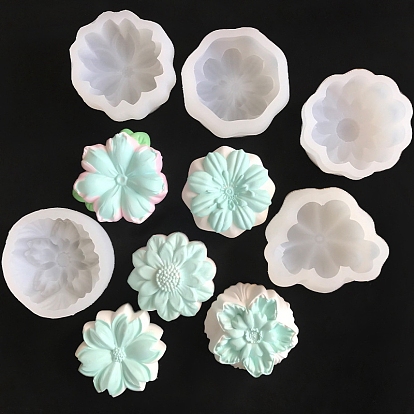 Силиконовые формы для свечей в форме цветка вишни, пищевой силикон, изготовление украшений, для изготовления свечей