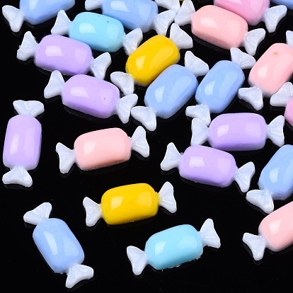 Opaque Resin Cabochons, Imitation Food, Candy
