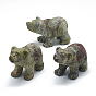 Natural Gemstone Display Decorations, Bear