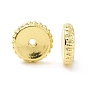 Placage en rack perles d'espacement en alliage, plaqué longue durée, sans plomb et sans cadmium, Plat rond / disque