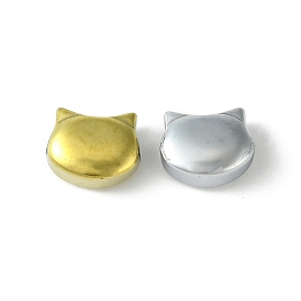 Electroplate Glass Beads, Full Plated, Cat Shape