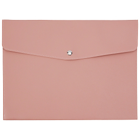 Прямоугольная сумка для документов из искусственной кожи для совещаний, карманы для файлов, Сплав с застежкой