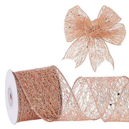 1 рулон полиэстеровых лент с пайетками, для пошива аксессуаров