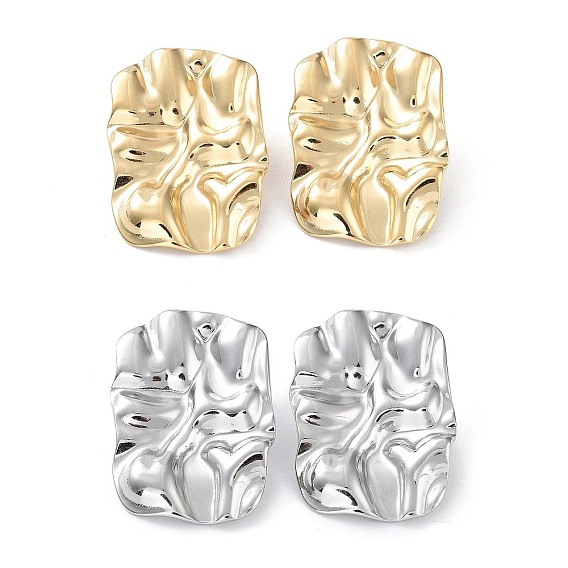 304 из нержавеющей стали серьги, поворот прямоугольника